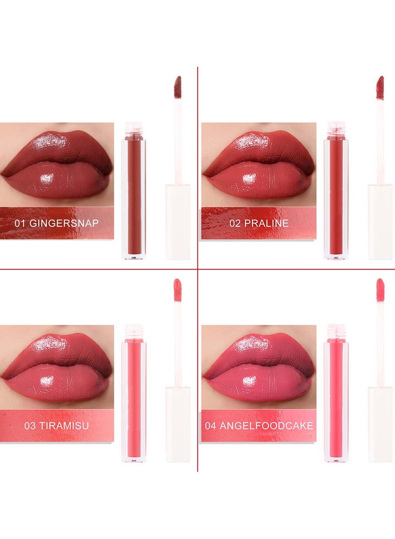 Huitich 8-Pack Lip Gloss & Lipstick Set Olive Cream Glossy Moisturizing Lip Glaze Box CM - Image 3